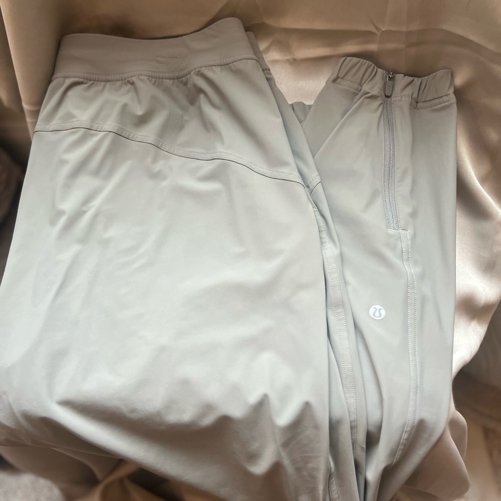 lululemon athletica Light Greenish/grey Track Pants/joggers